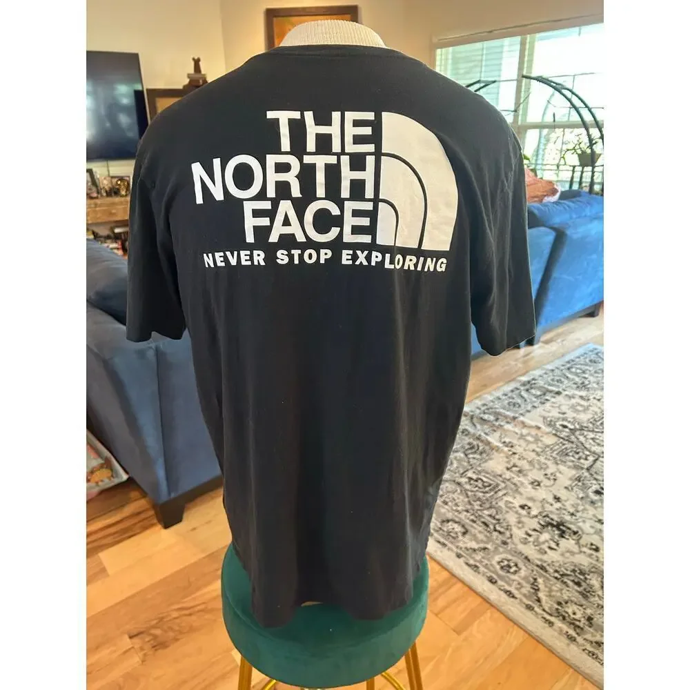 THE NORTH FACE BLACK AND WHITE NEVER STOP EXPLORING MENS SIZE LARGE8